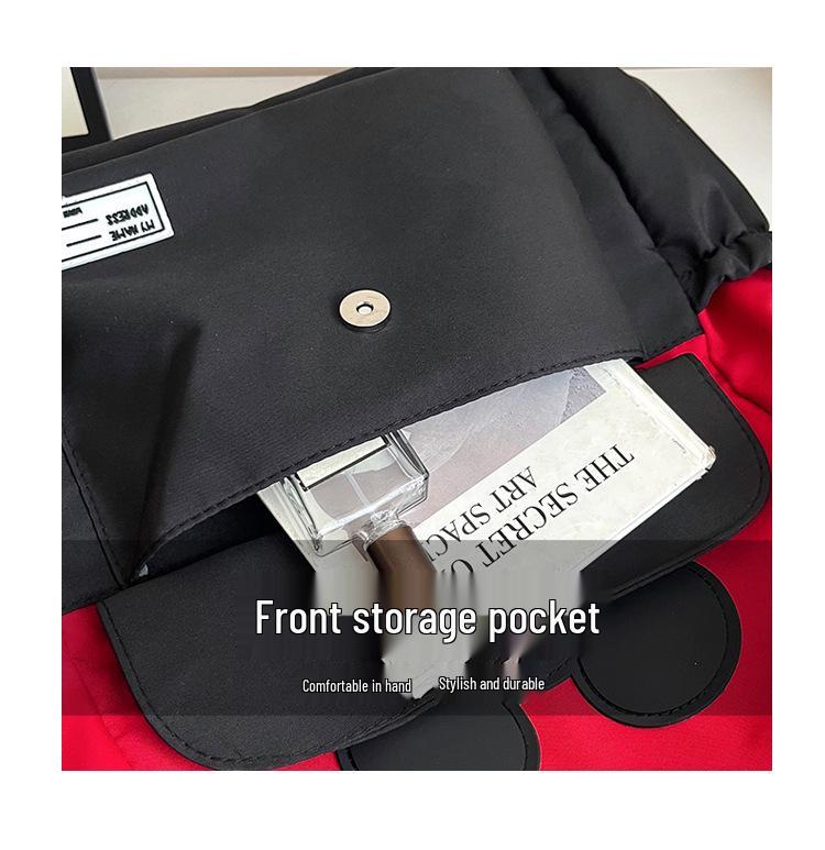 Trendy Soft Girl Cartoon Backpack: Large Capacity Schoolbag for Students