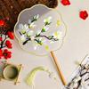 Double-Sided Round Fan with Suzhou Embroidery for Hanfu or Qipao