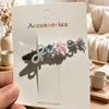 Korean Style Pearl Rose 3D Flower Duckbill Hair Clip