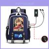Mochila de 'Esa Vez que me Reencarné en un Slime' con Carga USB, Bolso Casual Multifuncional para Uso en Exteriores