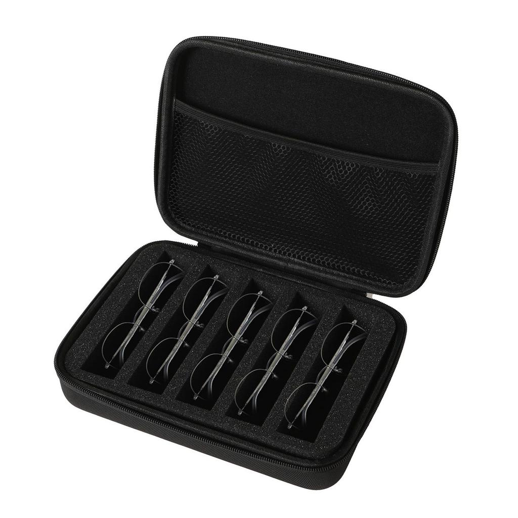 Splashproof Sunglass Stoarge Bag with Handle Glasses Zippered Organizers Case Eyeglasses Travel Carry Case Scratchproof