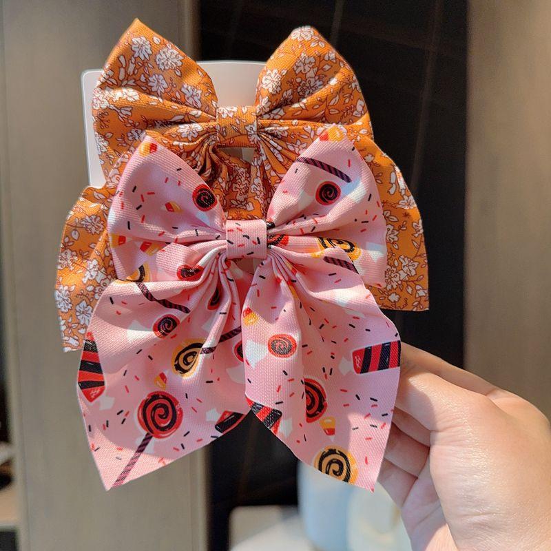 2PCS/Lot Solid Color Grosgrain Ribbon Hair Bows Boutique Hair Clip For Girls Hairgrips New Headwear Kids Hair Accessories Gift