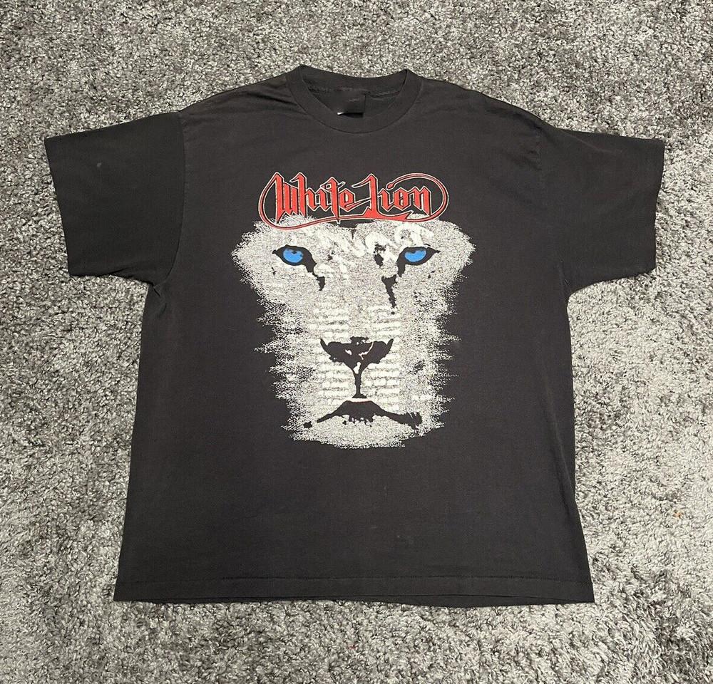 White Lion Band Adult Rock and Roar Tour Unisex T-Shirt All Size S To 5XL HRO65 Unisex T-Shirt XXXXL