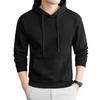 Autumn/Winter Fashion Trend Solid Color Hooded Pullover Sweatshirt with Patch Pocket and Custom Logo.