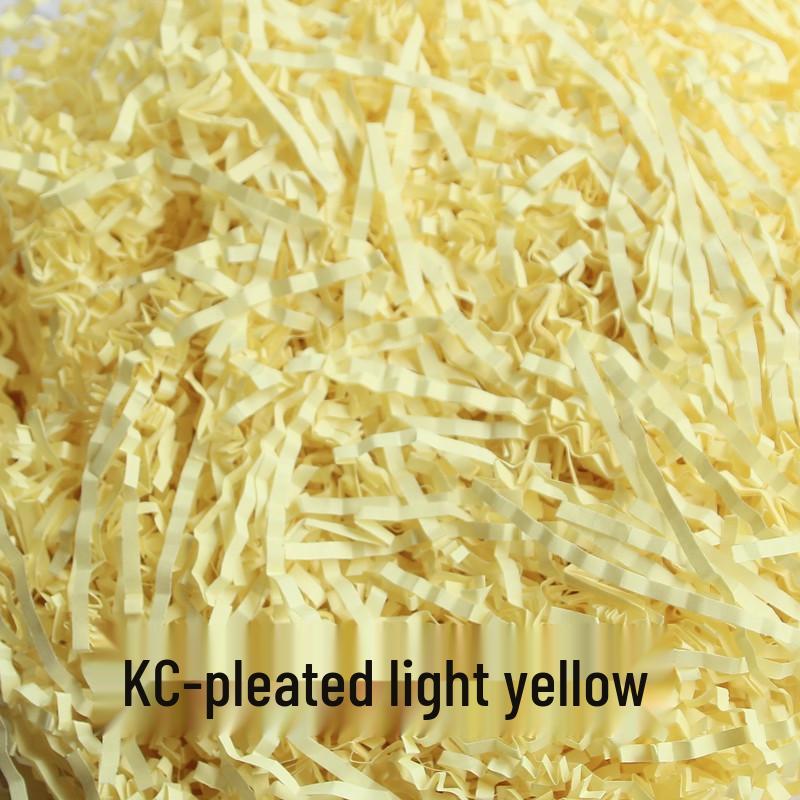 High-End Raffia Gift Box Filler - Shockproof Crepe Paper Shredded for Fruit & Wine Packaging