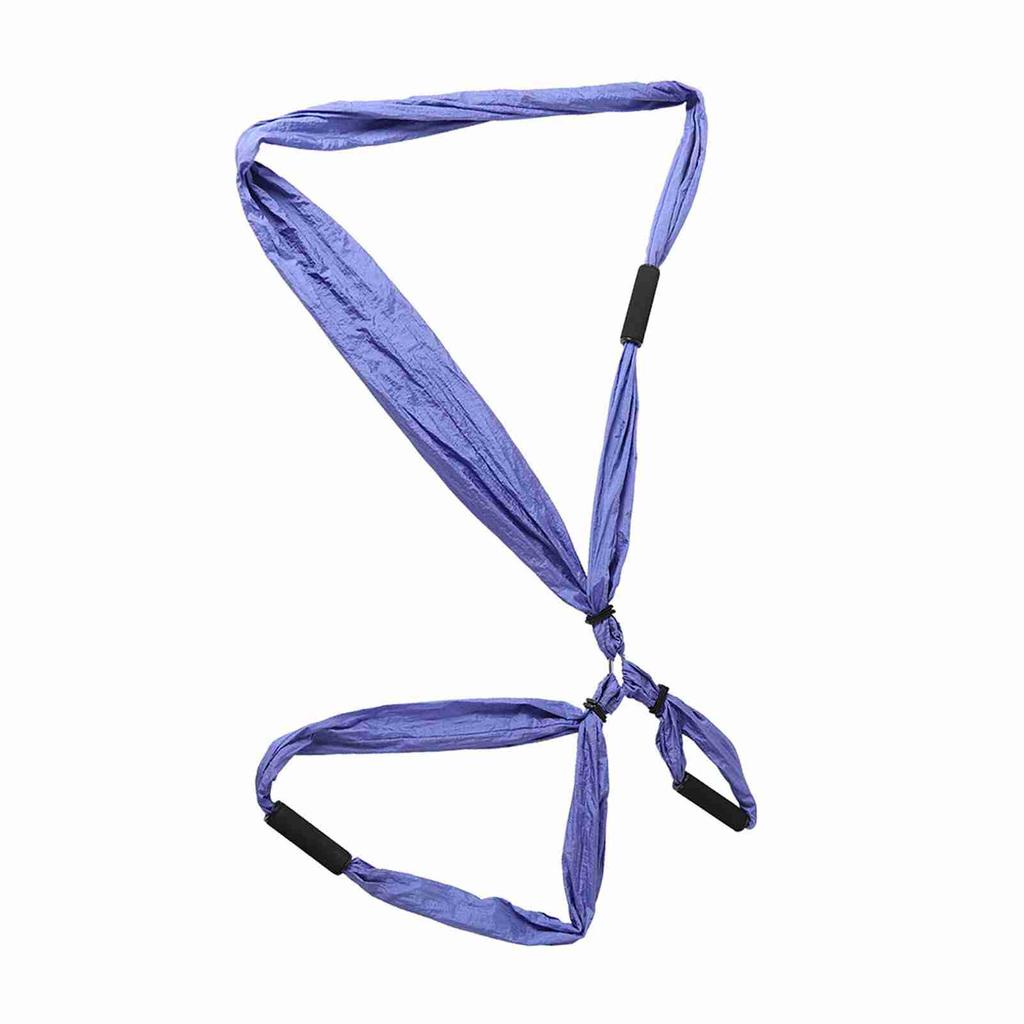 Aerial   Fitness Hanging Grip Inversion Trapeze Swing Sling Hammock(Blue Green)