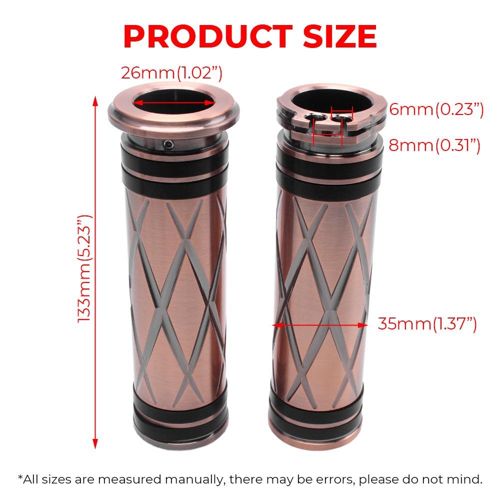 1 Pair Motorcycle Accessories Handlebar Grips 1"/25mm Hand Grips Aluminum For Harley 2002-2017 VRSC 1996-Later XL 2008-2013 XR