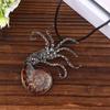 Octopus Brooch Octopus Ornament Metal Stone Octopus Pendant Cuttlefish Figurines Statue Car Ornaments Home Decor Crafts