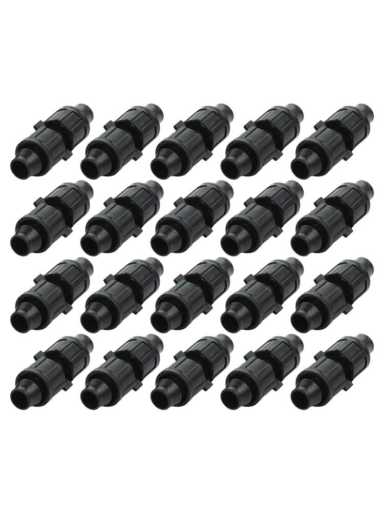 20 Piece Set Drip Tape Coupling Hose Joint Irrigation Connector