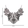 Retro European Alloy Floral Choker With Pendant For Women And Special Events