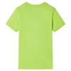 T-shirt pour enfants avec manches courtes vert citron 92/104/116/128/140
