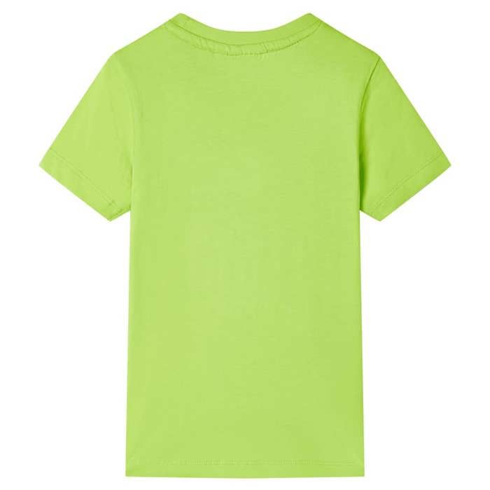 T-shirt pour enfants avec manches courtes vert citron 92/104/116/128/140