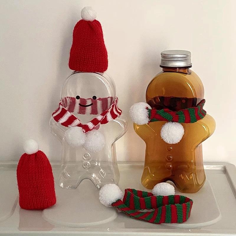 500ml Christmas Cups Plastic Water Bottles Decorative Coffee Mug Christmas Decorations 2025 Xmas Gifts Vasos Navideños