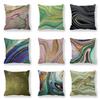 Home Decor Marble Pattern Digital Print Throw Pillow Covers Pattern Cushion Cover Suitable for Sofa Bedroom Car Pillow Cover