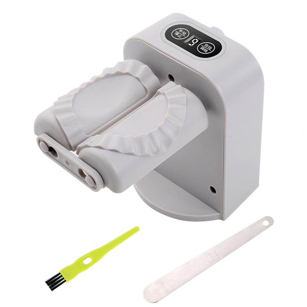 

2Modes One Second Forming Dumpling Machine с ложкой-щеткой Электрическая автоматическая машина для упаковки пельменей Кухонные инструменты Инструмент для гёдза серый