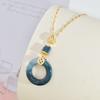 Ping An Buckle Necklace Women'S Design Premium Hetian Jade Pendant Retro Versatile Accessories