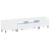 3 Piece LED TV Stand ZWOLLE High Gloss White Engineered Wood