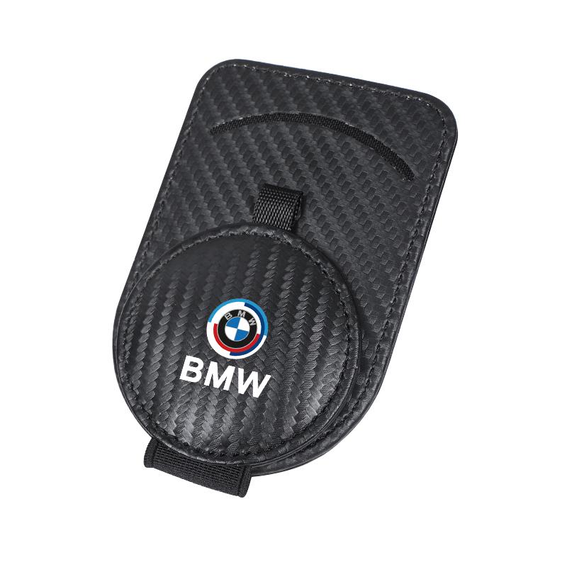 Car Sun Visor Glasses Holder Leather Eyeglasses Hanger Clip For BMW Performance E46 E60 E90 E39 E87 E36 E92 E70 E91 X3 X5 X1