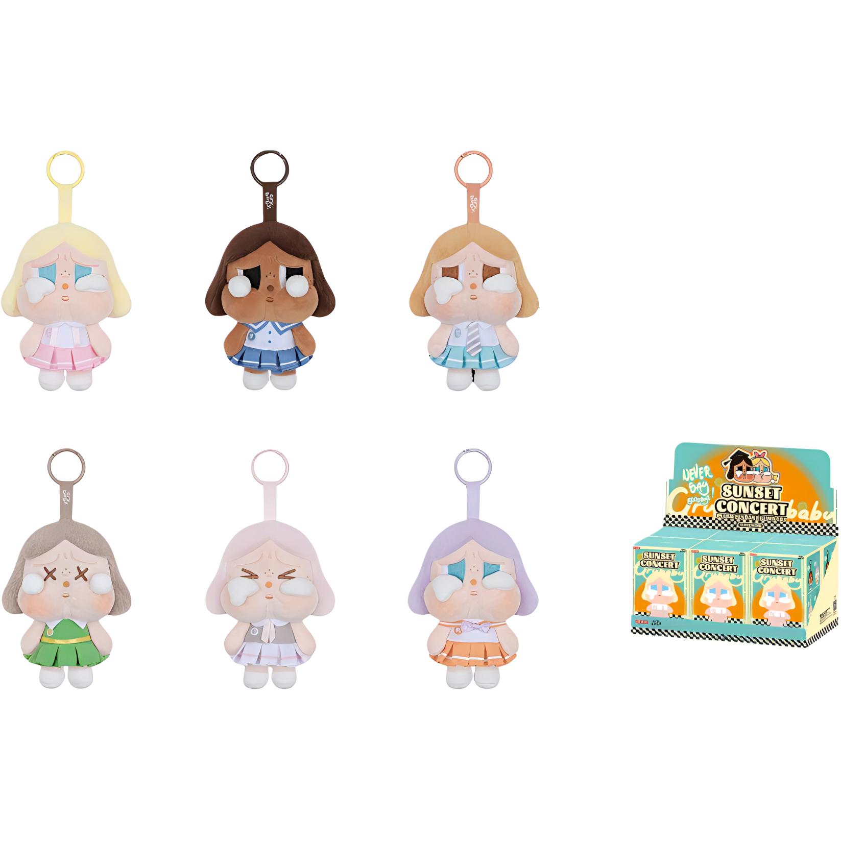

POP MART CRYBABY Sunset Concert Collection Plush Pendant Mystery Boxes, Single Mystery Box