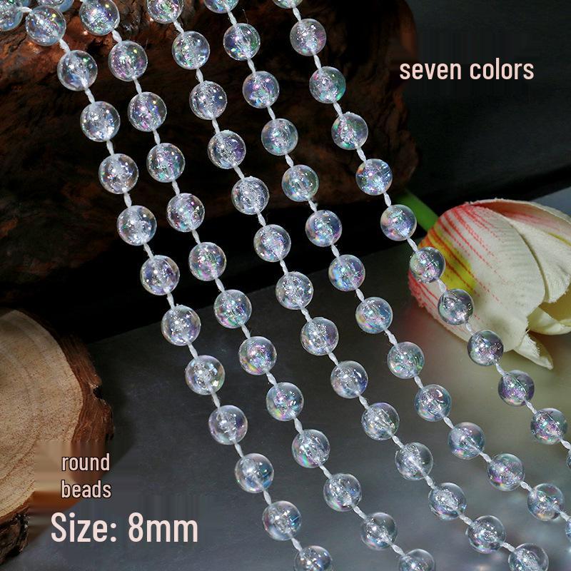 Crystal Beaded Door Curtain & Wedding Aisle Decor with Acrylic String