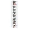 VidaXL Slim Storage Cabinet White 30x42.5x225 Cm, Bathroom Storage Cabinet, Room Storage Unit 3281259