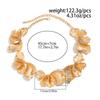 European & American Irregular Petal Necklace, Stylish Ins-Style Metal Alloy Flower Jewelry