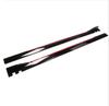 2.2M Glossy Black Red PP Car Side Skirt Extensions Universal Splitters