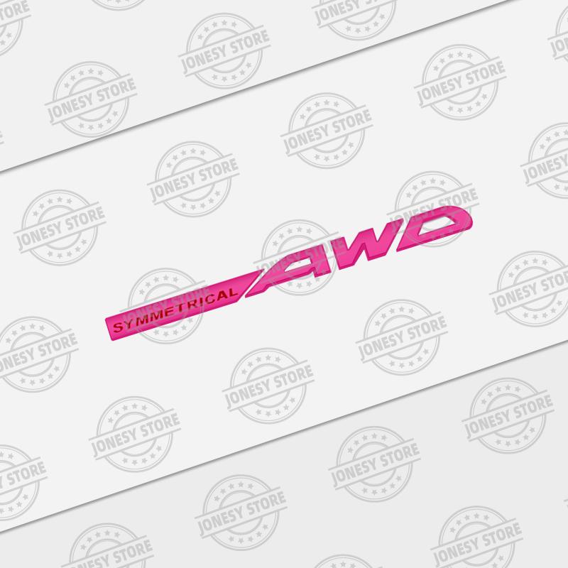 Auto Metal SYMMETRICAL AWD Logo 3D Badge Lettering Decals Trunk Sticker For Subaru Legacy XV Outback Forester Impreza BRZ STI VV444