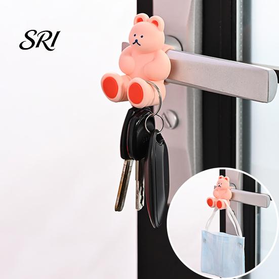 Door Handle Shock Absorber Bear Stopper Wall Protector Adhesive-Free Silicone Lever Stop Adhesive-free Guard Bumper Noise Reduction Home Office