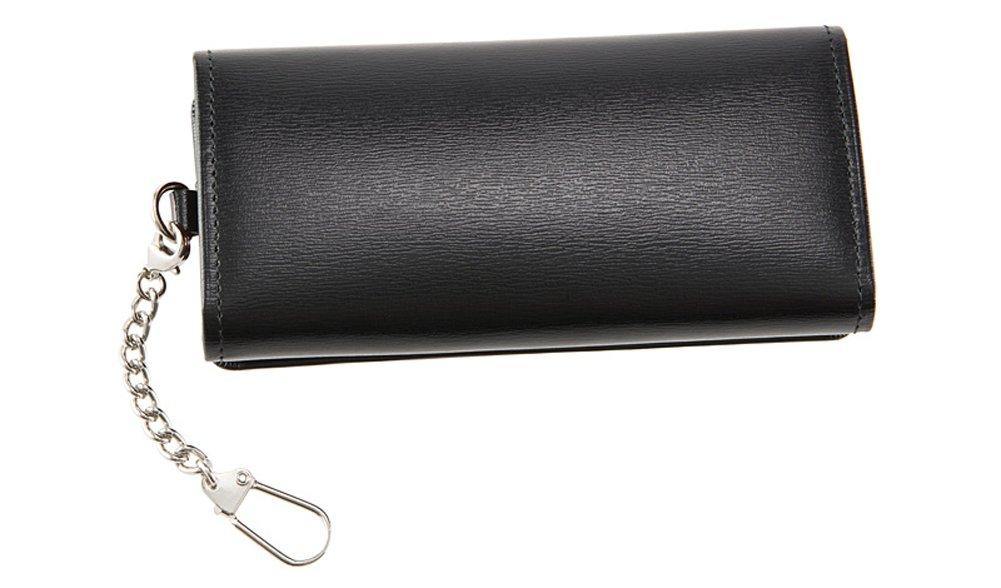 CYPRIS COLLECTION Box Calf Limpid Calf Leather Key Black and Perfect Gift for or Boyfriend & Case, Navy, 4684, Father's Day, Birthday,
