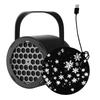 LED Halloween Christmas Pattern Projection Light USB Party Decorative Lamp Pumpkin Ghost Snowflake Rotating Projector Lamp
