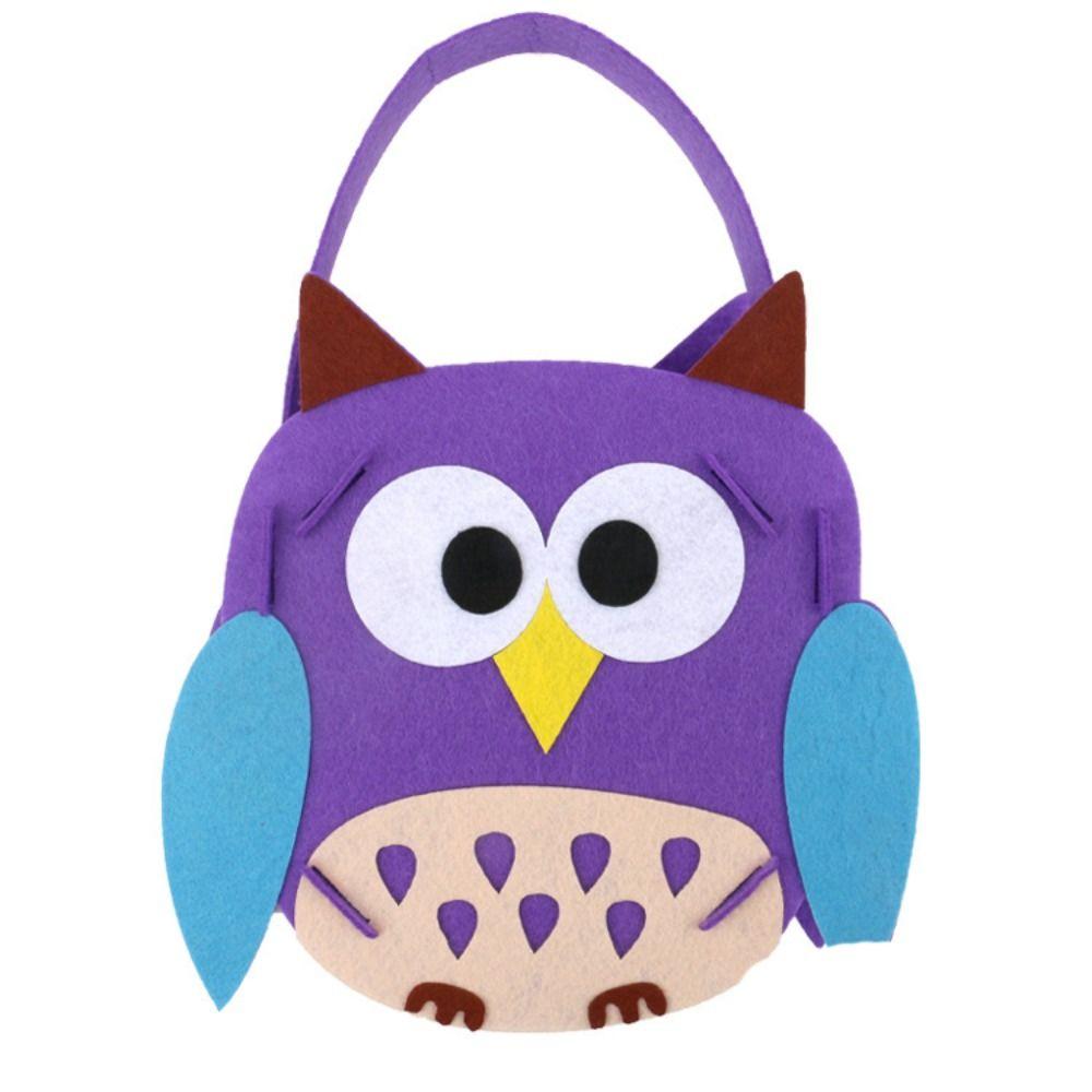 Storage Bucket Halloween Candy Bag Trick Or Treat Gift Basket Cartoon Halloween Bag  For Kids