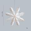 Schneeflocken-Ornament Knitterfestes Papierdesign Saisonale Feier Fensterdekoration Weihnachtsbaumschmuck