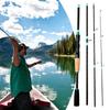 Fiberglass Travel Fishing Rod 4 Section Sensitive Tip Pole For Stream Anglers Backpacking Trout River Freshwater Saltwater
