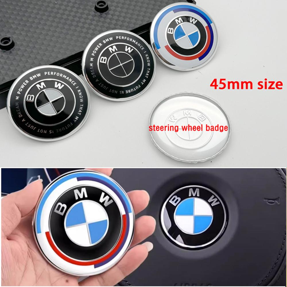 1Pc ABS Car Steering Wheel Cover Center Badge Emblem Sticker For BMW F30 F01 F10 F35 F15 F16 F18 E39 E46 E90 E36 E60 X1 X3 X5 X6