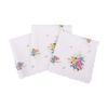 Breathable Cotton Bridal Handkerchief Delicately Woven Lace Accents Suitable for Sensitive Skin