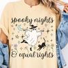Spooky Nights Ghost Shirt and Kids Tshirt: Comfort Colors Halloween Equality Tee