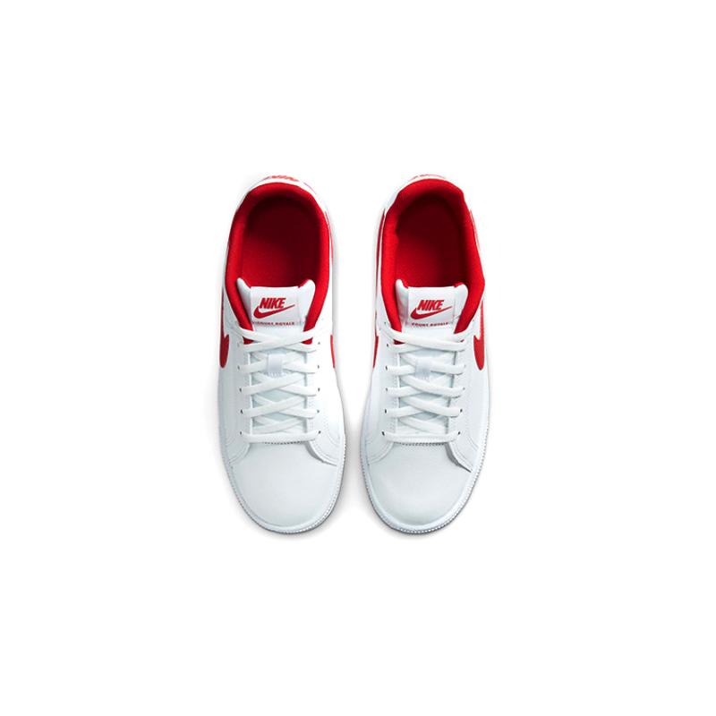Nike Court Royale Low-Top Sneakers White/Red GS Sneakers 833535-101