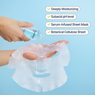 Foglio maschera all'acido ialuronico a basso contenuto molecolare Dive-In 10ea *VEGAN