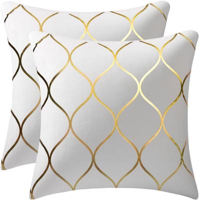European Classic Gold-pillow Pillow Case Super Soft Short Plush Light Luxury Home Sofa Cushion Cover