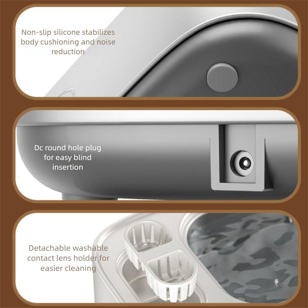 Three-speed Timing Contact Lenses Cleaning Machine Vibration Wash Cleaner Toothbrush