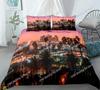 3D Print New York City Night View Beding Set 3D Printed Suitable for Bedrom Soft Duvet Cover Set With Pilowcases Children Kids Home Textile
