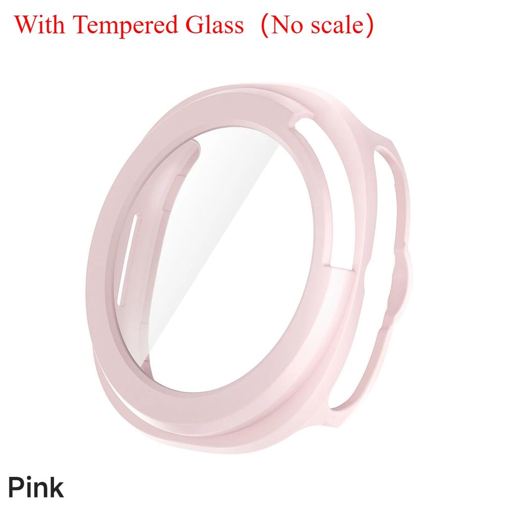 Protector Case For Samsung Galaxy Watch 8 Classic PC Hollowed Cover Protective Bumper Shell Tempered Glass Screen Accessories