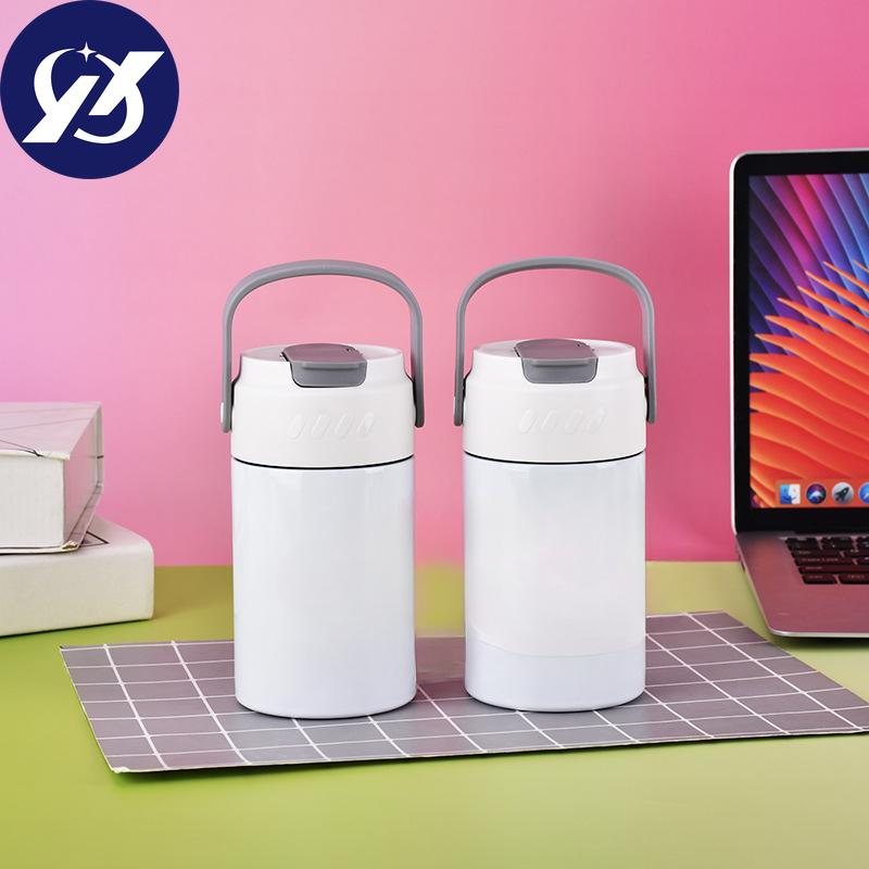 316 Stainless Steel Portable Flower Cups Portable Campus Male and Female Students Carry Thermos Cups Outdoor Suction Cups