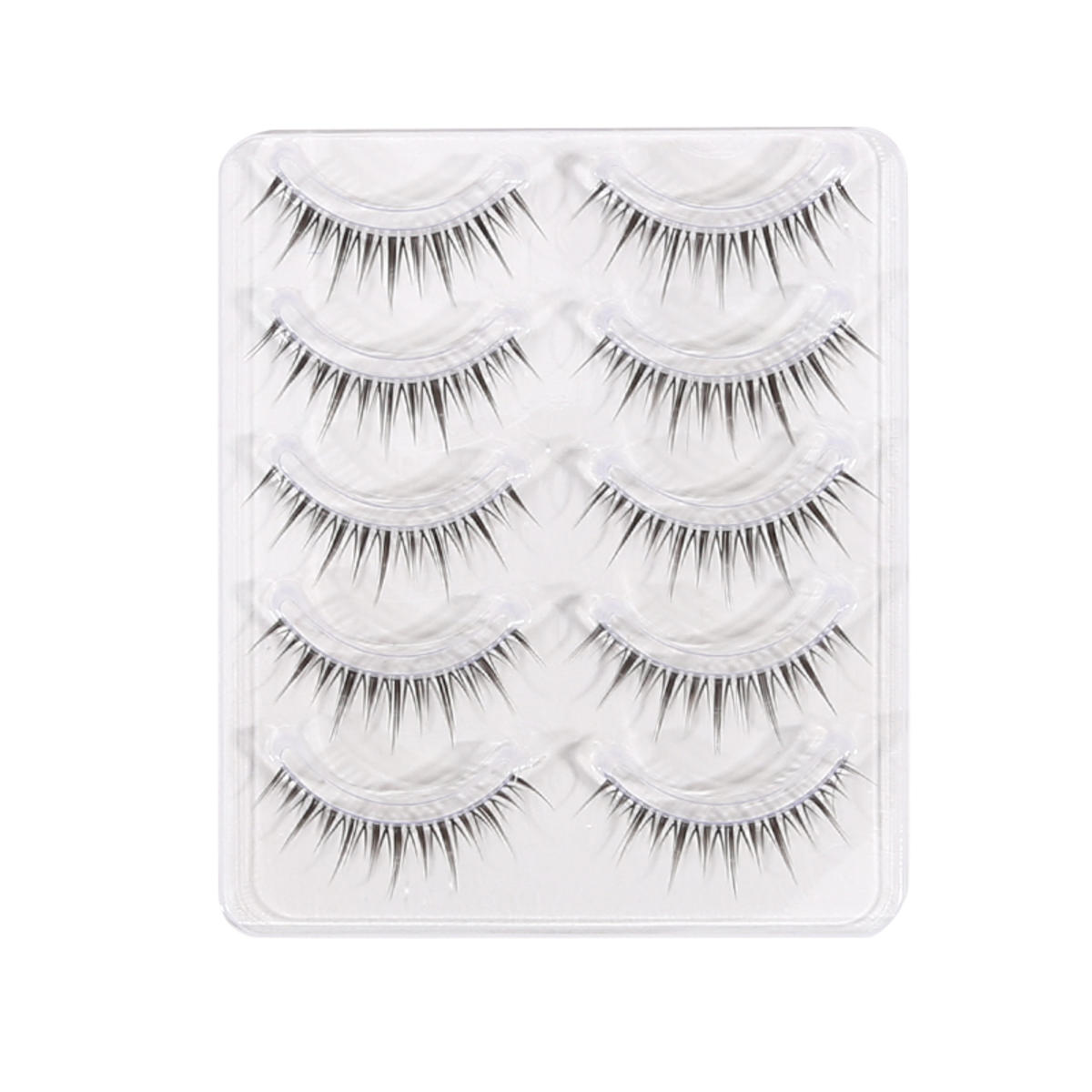 

5 пар натуральных накладных ресниц макияж искусственные ресницы для девушек и женщин DIY наращивание ресниц косплей косметика инструмент для красоты Transparent meme чёрный