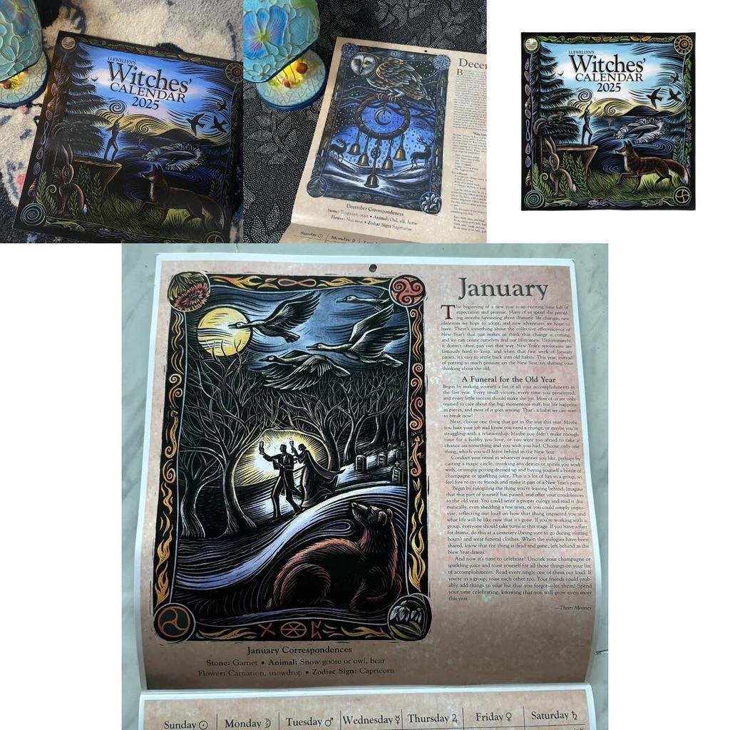 2025 Witches Calendar Captivating Witch-themed Calendar Great For Business Gifts