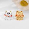 Sterling Silver 999 Meow Flower Bouquet: Handmade Kitten Bead Accessories