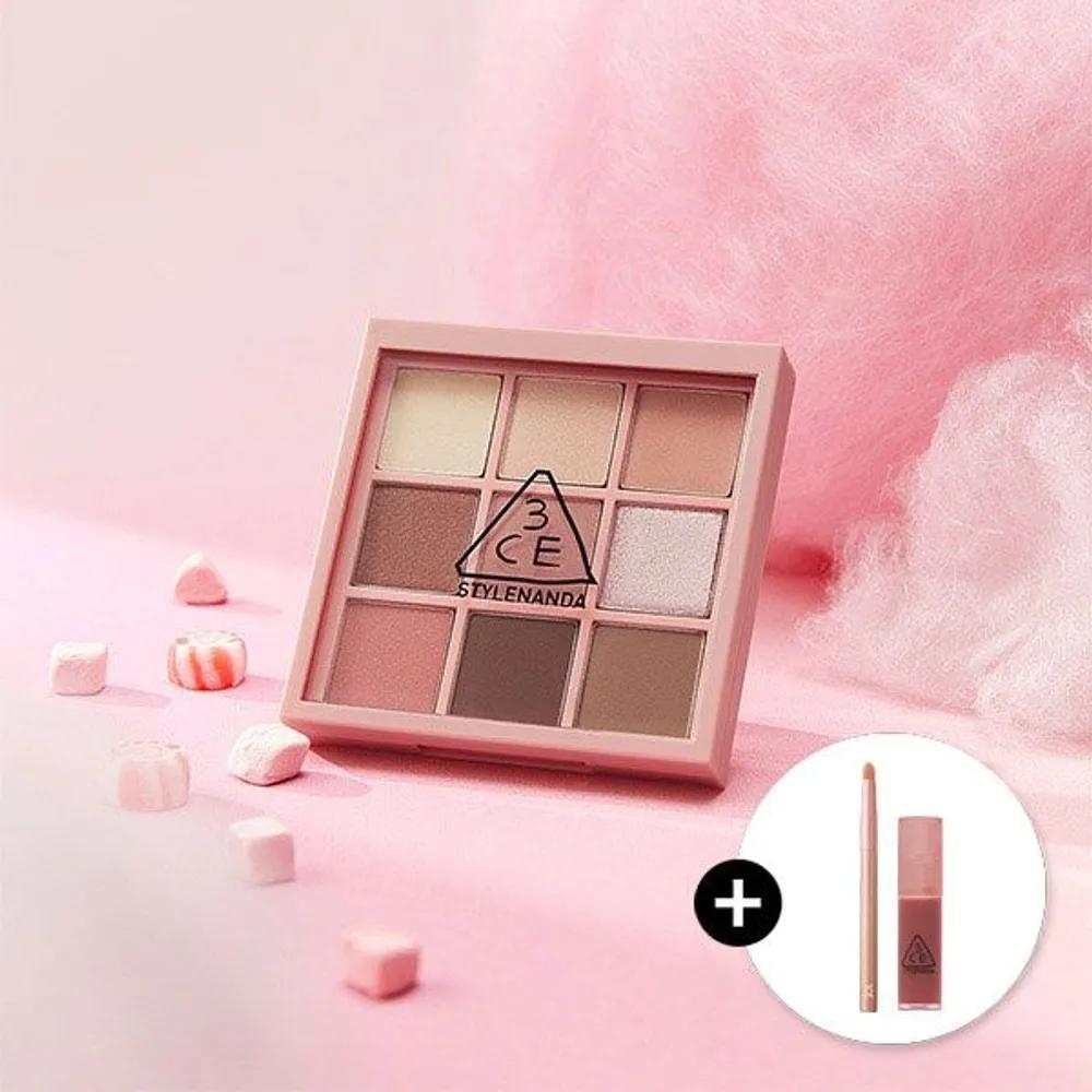 

[Sweet Edition] 3CE Multi Eye Color Palette (Included) Glow Eye Point Brush + Mini Tint (Random) ROSY MUHLY