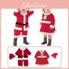 Bequemes und modisches Kinder-Weihnachts-Nikolaus-Kostüm Outfit Set