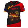 Full Print Australia Aboriginal Symbol Indigenous T Shirt For Men Summer Short Sleeve Plus Size Australian T Shirt Tops
